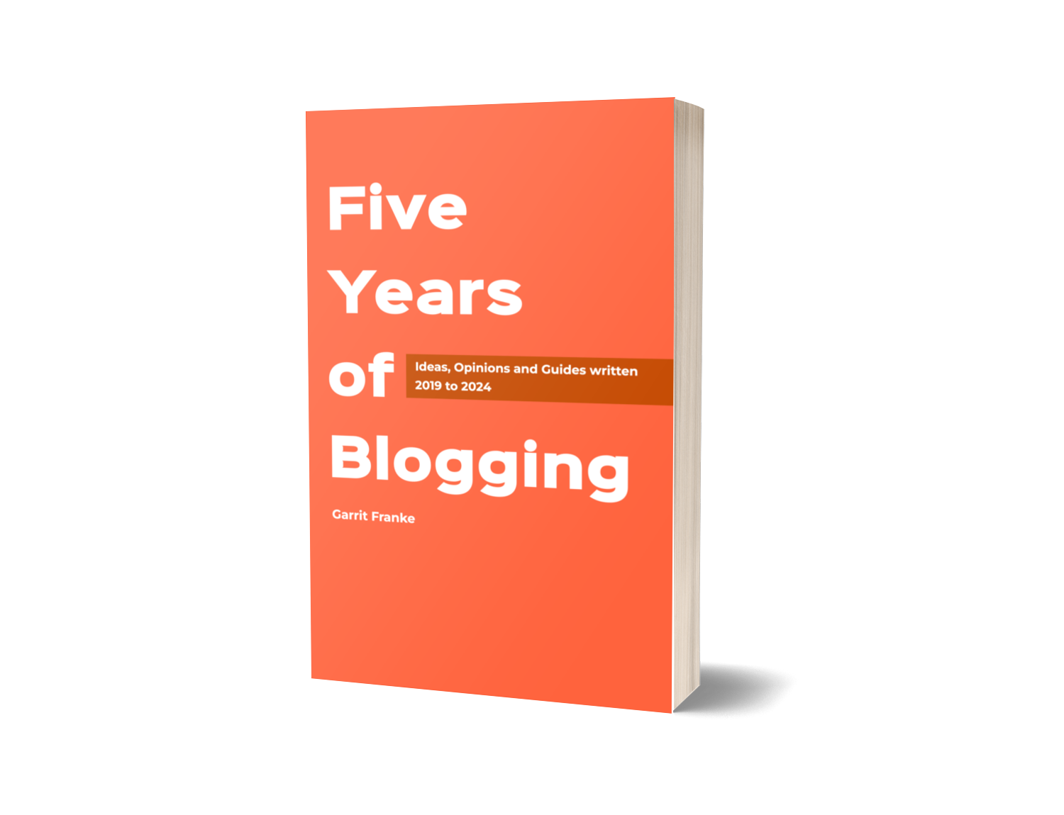 The cover of Five Years of Blogging